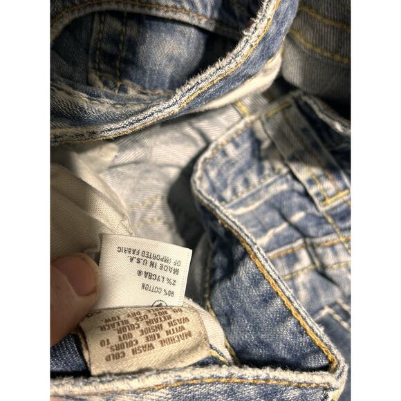 Big Star Sweet Low Rise Boot Leg Jeans Womens 29 R Stretch Distressed Light Wash - Picture 8 of 10
